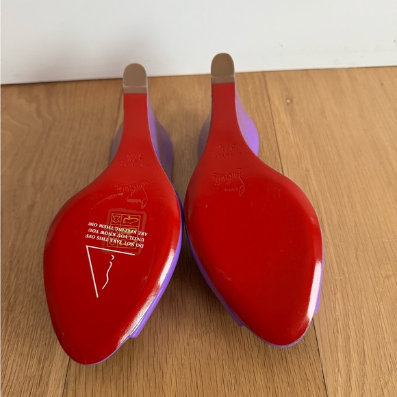 Christian Louboutin Me Dolly Zeppa patent leather mules - Picture 4 of 4